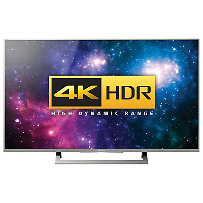 Sony Bravia 49XD8077/8099 LED HDR 4K Ultra HD Android TV, 49 With Youview/Freeview HD, Playstation Now & Silver Slate Design Silver